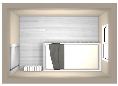 diseño habitación cuadrada cama mal ubicada 2
