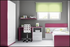 Precioso mobiliario infantil y juvenil en colores rosa y lila foto nº 5