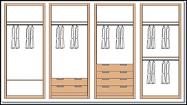 Interior armarios de dos puertas I