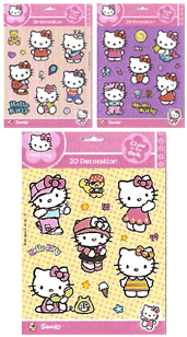 Sticker Hello Kitty 3D pequeño