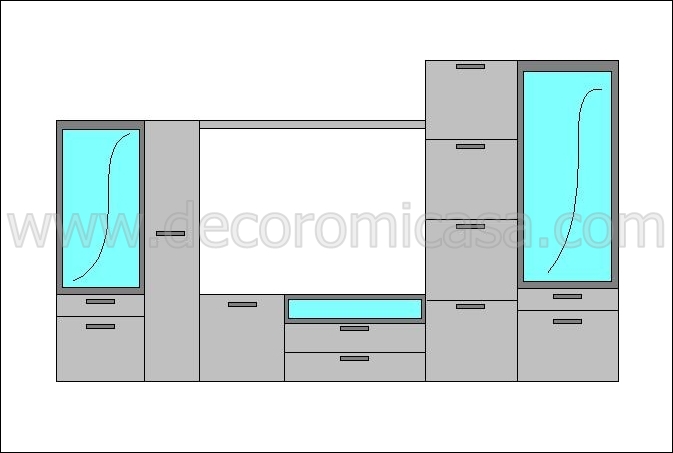 Composición de muebles para comedor modelo Cadmo