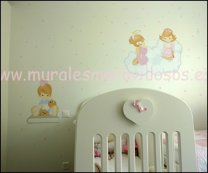 Murales pintados a mano para habitaciones infantiles